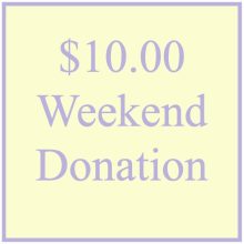$10.00 Dance Weekend Donation