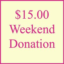 $15.00 Dance Weekend Donation